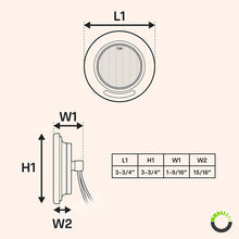 8pc 2.5" Amber + Red Round Trailer LED Marker Lights [DOT Approved] [Reflector Lens] [Grommet] [Flush-Mount] [Waterproof IP67] Marker Lights for Trailer Truck