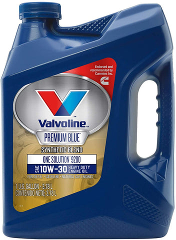 Valvoline Premium Blue One Solution 9200 SAE 10W-30 Engine Oil 1 GA, Case of 3