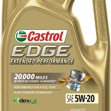 Castrol 03084C Edge 5W-30 Advanced Full Synthetic Motor Oil, 5 Quart