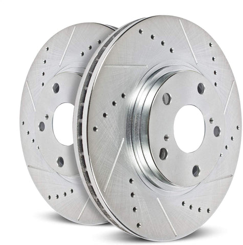 Power Stop AR8341XPR Front Evolution Drilled & Slotted Rotor Pair