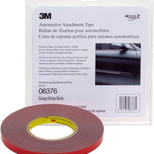 3M Automotive Attachment Tape, 06376, Gray, 1/4 in x 20 yd, 30 mil