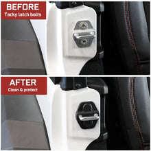 8 PCS Door Lock Cover for Jeep Wrangler JL JLU 2018-2019, 2020 Gladiator JT Door Lock Sticker ABS Cover