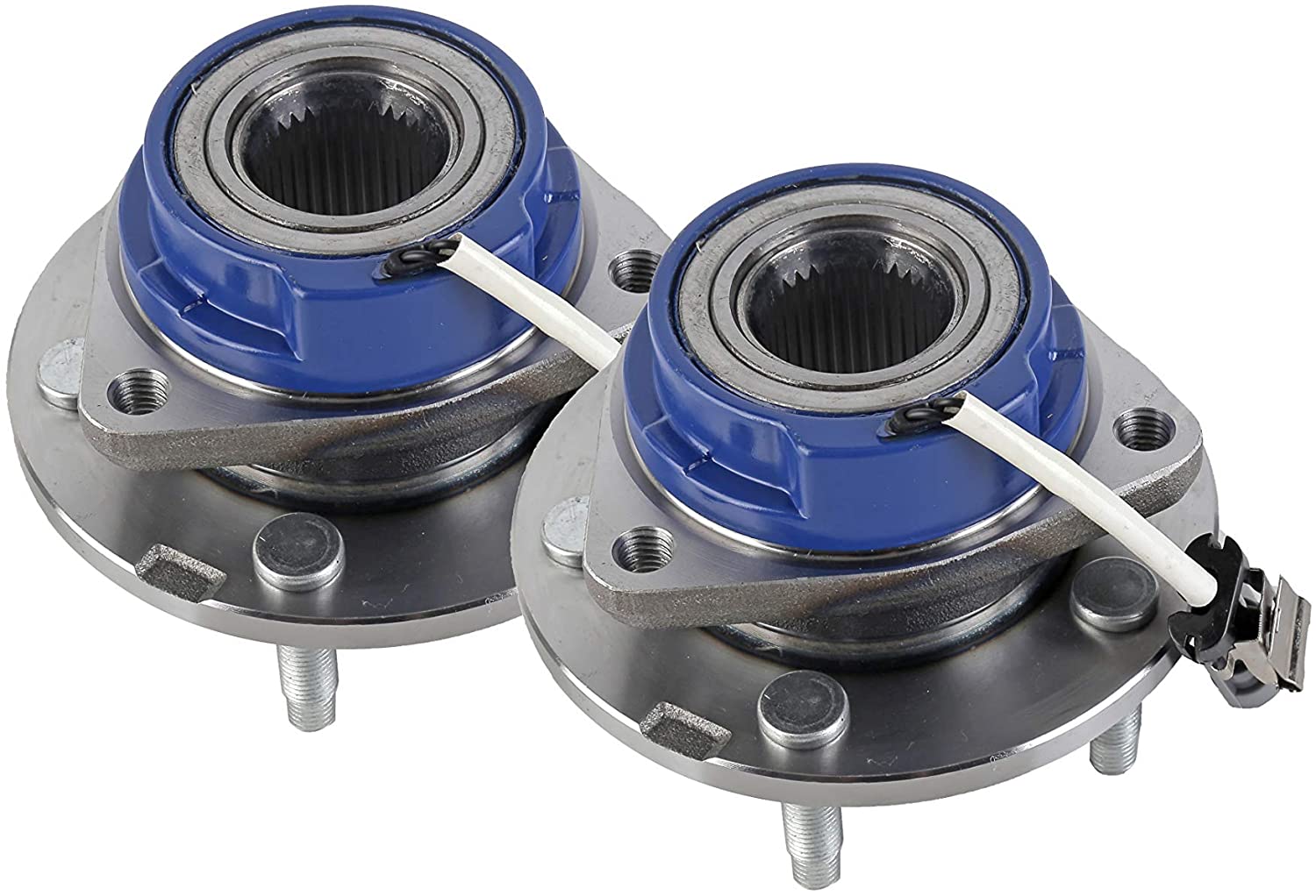 Front Wheel Hub Bearing Assembly Set of 2 - Compatible with Chevy, Buick, Cadillac, Oldsmobile & Pontiac - Impala, Monte Carlo, Century, Aztek, Grand Prix, Replaces 513121, 12429203, 88964168 - ABS