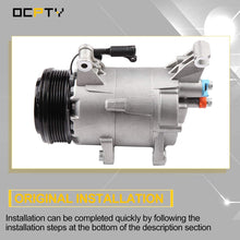 OCPTY CO 11068LC Air Conditioner Compressor Compatible for Mini Cooper 2002 2003 2004 2005 2006