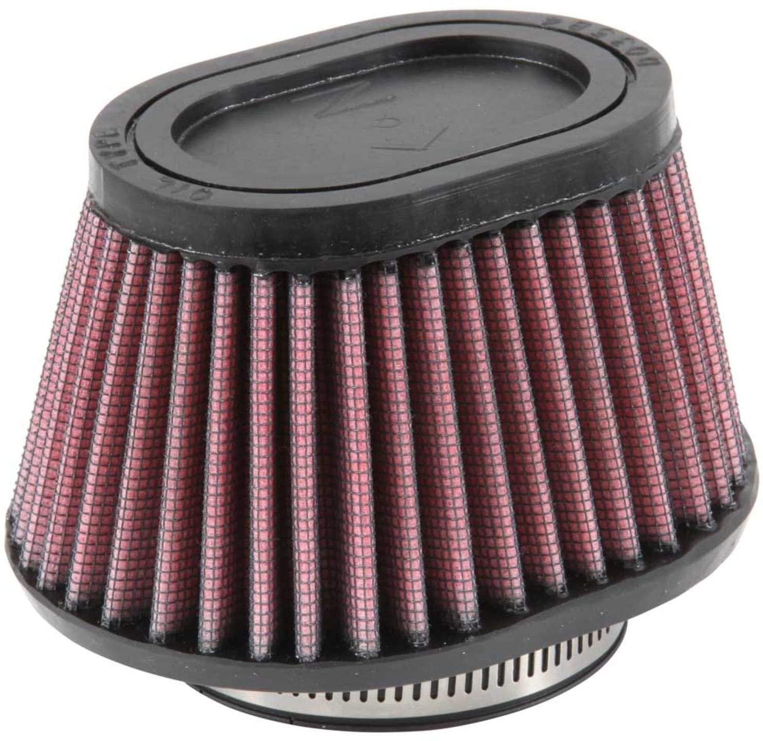 K&N Universal Clamp-On Air Filter: High Performance, Premium, Replacement Engine Filter: Flange Diameter: 2.4375 In, Filter Height: 2.75 In, Flange Length: 0.625 In, Shape: Oval Straight, RU-2780