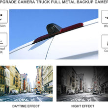 3RD Brake Light Rear View Backup Parking Reversing Camera with 7.0 Inch LCD Monitor Kits for Transporter NV 1500 2500 3500 NV Cargo Van(2012-2019)