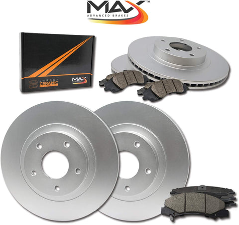 [Front + Rear] Max Brakes Geomet OE Rotors with Carbon Ceramic Pads KT089863