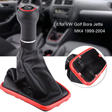 Delaman 5 Speed Car Gear Shift Knob Gearstick Gaiter Boot Leather Replacement Kit for Jetta Bora Golf MK4 1999-2004