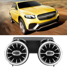 Qii lu Rear Seat Air Vent Ambient Light Fits for C/GLC/E Series 2015-2019 ABS (Gradient 64 Color)