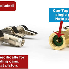 LU-HAWK Automotive R134a Recharge Kit with Self Sealing Can Tap Valve. Includes High/Low Side Quick Couplers with 1/4 adapters, Both Self Sealing and Single Puncture Can Taps, and Valve Core Remover.