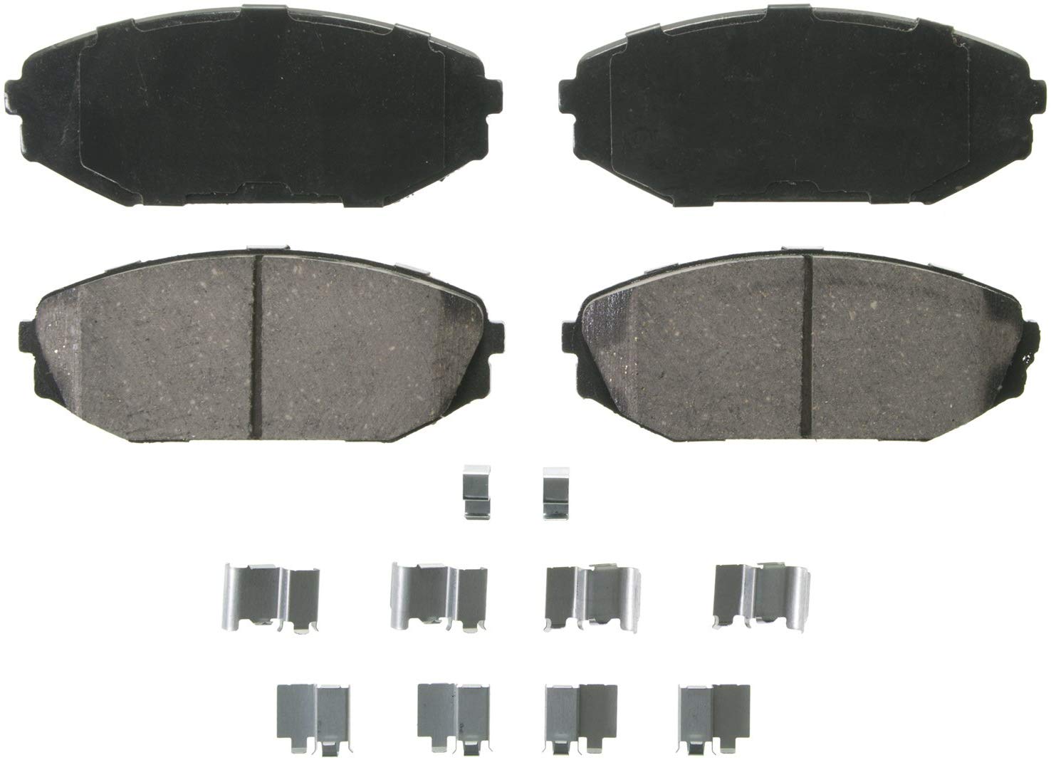 Wagner QuickStop ZD793 Ceramic Disc Pad Set Includes Pad Installation Hardware, Front