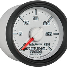 Auto Meter 8586 2-1/16" 0-30000 PSI Fuel Rail Pressure Gauge for 2003-2007.5 Dodge Cummins 5.9L GM Duramax LB7 and LLY