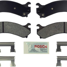 Bosch BE909H Blue Disc Brake Pad Set with Hardware for Select Chevrolet Silverado and GMC Sierra 3500 Series Trucks - REAR