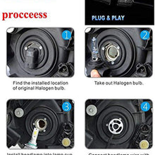 ICBEAMER H8 H9 H11 LED COB 3 Color in 1 Replace Headlight Bulb HID or Halogen Lamp 6000K White 10000K 30000K Dark Blue
