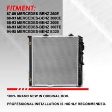 453 OE Style Aluminum Core Cooling Radiator Replacement for Mercedes-Benz 300E 300CE 300TE E320 260E 86-95