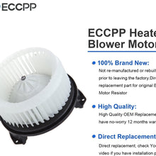 ECCPP ABS Plastic Heater Blower Motor w/Fan Cage Blower Motor Resistor Replacement fit for 2002-2008 for Dodge Ram 1500 2500 3500 4000/2002-2004 Replacement for Jeep Grand Cherokee