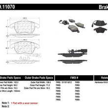 StopTech 309.11070 Street Performance Front Brake Pad