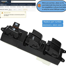 Front Driver Side Power Window Switch for 1997-2001 Toyota Camry 1998 1999 2000 2001 Toyota Corolla & 1998 1999 Toyota Avalon Replace 84820-AA011
