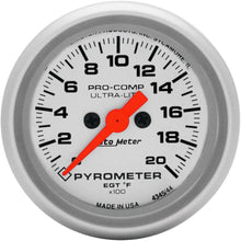 Auto Meter 4345 Ultra-Lite Electric Pyrometer, 2.3125 in.