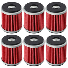 SocketGas HF141 Oil Filter Replacement for Yamaha 5TA-13440-00 5YP-E3440-00 WR250F WR250R WR250X WR450F XT250 YFM250R YFZ450 YZ250F YZ450F - 6 PCS