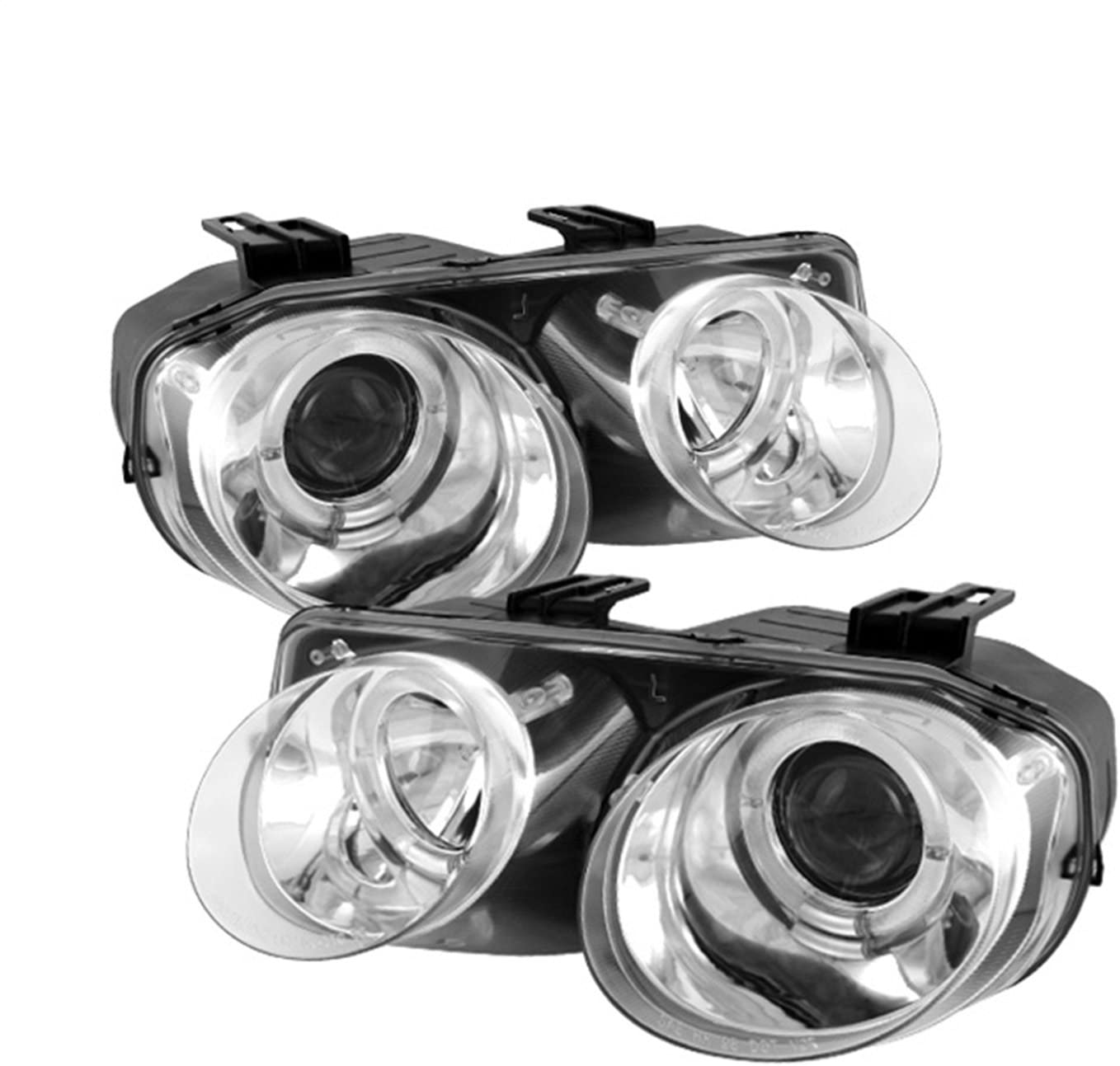 Spyder Auto 5008701 LED Halo Projector Headlights Chrome/Clear