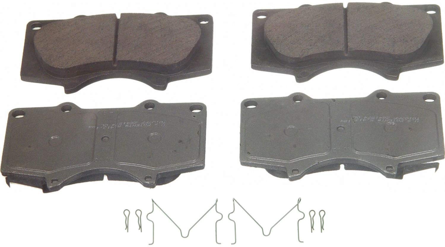 Wagner ThermoQuiet QC976 Ceramic Disc Pad Set With Installation Hardware, Front