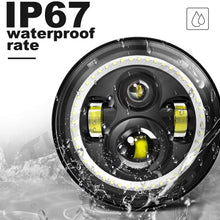 TURBO SII 7 inch LED Headlights RGB Halo Ring DRL + 4" Color Changing Fog Lights Combo Assembly Bluetooth Control RGB Light Kits W/Amber Turn Signal Lights for 2007-2018 Jeep Wrangler JK JKU Rubicon