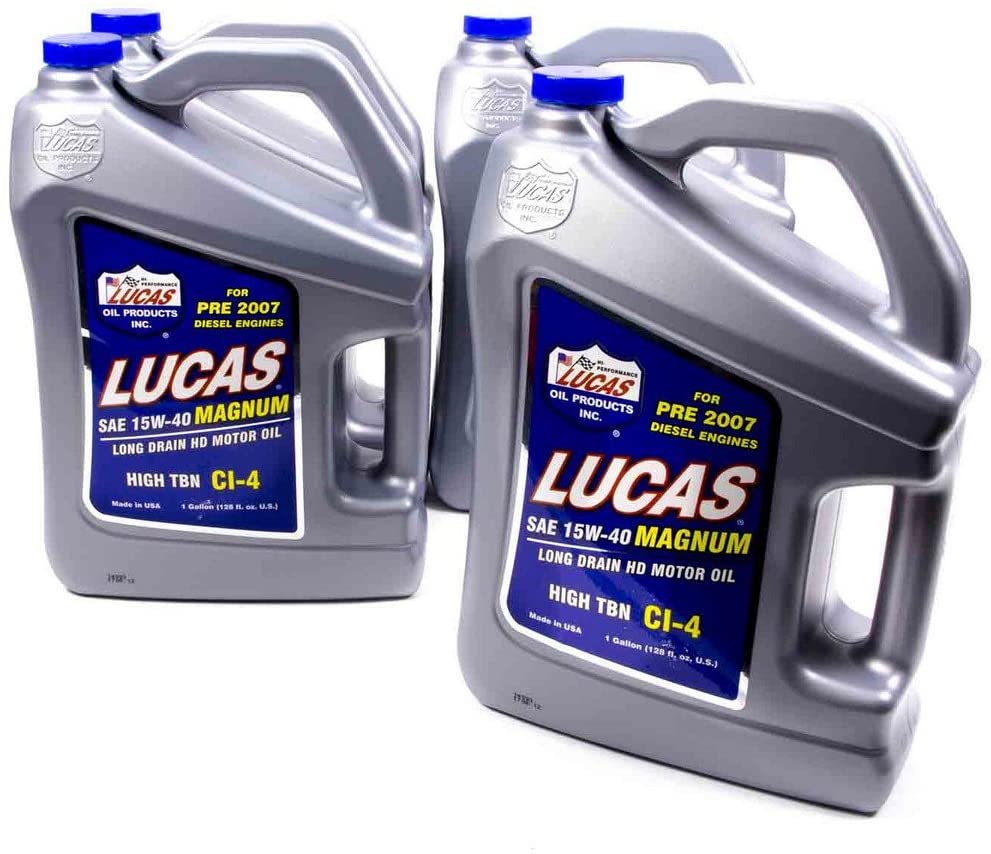 Lucas Oil 10076-4 15w-40 Magnum Oil 4x1Gal