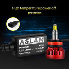 ASLAM H11 LED Headlight Bulb,360°Light Source over 50000 Hours of Lifespan,2 Years of Warranty.(Set of 2)