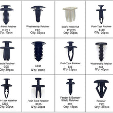 ANTS PART 415 PCS Car Retainer Clips & Plastic Fasteners Kit-18 Most Popular Sizes Auto Push Pin Rivets Set -Door Trim Panel Clips for GM Ford Toyota Honda Chrysler