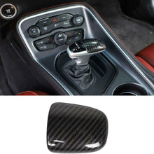 NO7RUBAN Gear Shift Knob Cover Fit for 2015-2020 Dodge Challenger Charger Carbon Fiber Style
