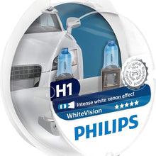 Philips WhiteVision 4300K Halogen Bulbs Xenon Effect (H1 Twin Pack)