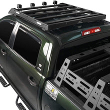 u-Box Tundra Roof Rack, Top Cargo Carrier Basket w/LED Lights for Toyota Tundra 2007-2013 Crewmax 4 Door