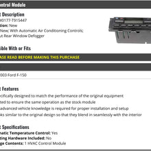 HVAC Control Module with Automatic Air Conditioning Controls - Compatible with 1997-2003 Ford F150