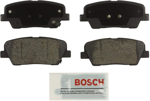 Bosch BE1284 Blue Disc Brake Pad Set for Select Hyundai Entourage, Equus, Genesis, Genesis Coupe, Santa Fe; Kia Borrego, Sedona, Sorento - REAR