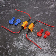 Headlight Decoder, 2Pcs Car LED Decoder Anti Hyper Flash No Error Wirewound Load Resistor 25W 25Ω