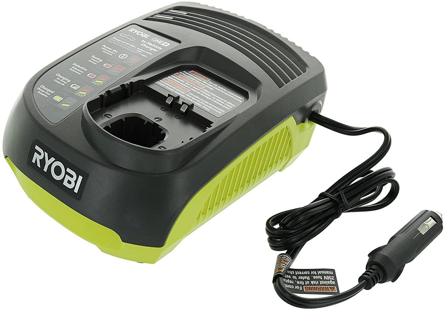 Ryobi P131 One+ Portable Dual Chemistry Lithium Ion or NiCad Vehicle Charger