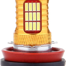 SCITOO White H11 LED Bulbs 54SMD LED Lights with Projector for Fog Light Plug and Play Style,4Pcs