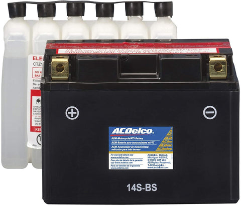ACDelco ATZ14SBS Specialty AGM Powersports JIS 14S-BS Battery