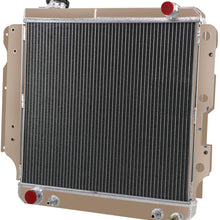 ALLOYWORKS Jeep Wrangler Radiator, 3 Row Full Aluminum Radiator For 1987-2006 Jeep Wrangler YJ TJ 2.4L 2.5L 4.0L 4.2L