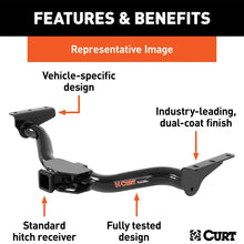 CURT 13144 Class 3 Trailer Hitch, 2-Inch Receiver for Select Subaru Forester,Black