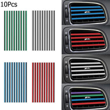 Eadorns 10x Car Air Conditioner Outlet Vent Grille Decoration U Shape Molding Trim Strip (Purple)