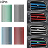 Eadorns 10x Car Air Conditioner Outlet Vent Grille Decoration U Shape Molding Trim Strip (Purple)