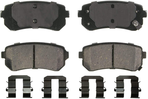 Wagner QuickStop ZD1398 Ceramic Disc Pad Set, Rear