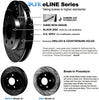 Complete Kit Black Drill/Slot Brake Rotors Kit & Ceramic Brake Pads CBC.44173.02