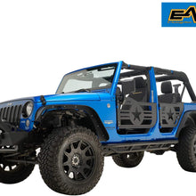EAG Military Star Tubular 4 Door with Side View Mirror Fit for 07-18 Jeep Wrangler JK 4 Door Only