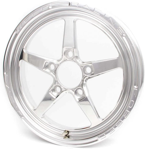 Weld Racing Wheel, Alumastar 1 Piece, 15 x 3.5 in, 2.250 in Backspace, 5 x 4.50 in Bolt Pattern, Aluminum, Polished, Each