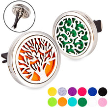 Cheerffer 2PCS 30mm Car Essential Oil Diffuser Vent Clip Car Diffuser Clip Stainless Steel Car Oil Diffuser Air Freshener Car12 Felt Pads