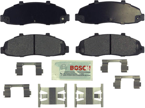 Bosch BE679H Blue Disc Brake Pad Set with Hardware for Select Ford F-150, F-250 and Lincoln Blackwood - FRONT