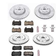 Power Stop K5603 Front & Rear Brake Kit with Drilled/Slotted Brake Rotors and Z23 Evolution Ceramic Brake Pads